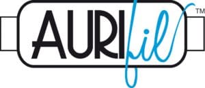 A black and white logo of the word " aurifii ".