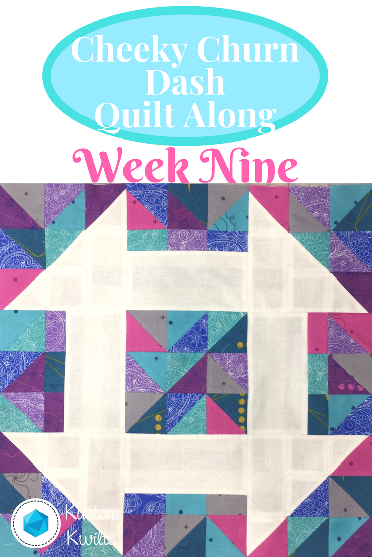 A quilt along with the week nine block of the month.