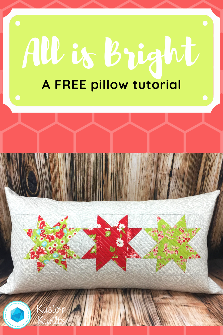 A free pillow tutorial for all is bright