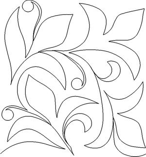 A black and white image of a leaf pattern.