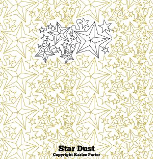 A pattern of stars in the shape of a star dust.