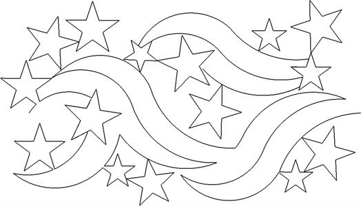 A black and white image of stars in the sky.