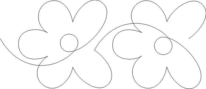 A picture of some type of flower that is drawn.