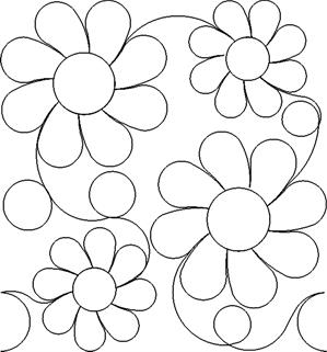 A group of flowers that are in the shape of a circle.