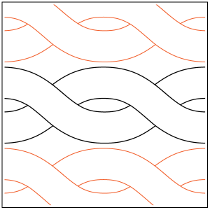 A picture of some different types of quilting designs.