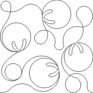 A group of circles that are connected to each other.