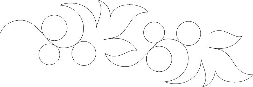 A drawing of some leaves and a flower.