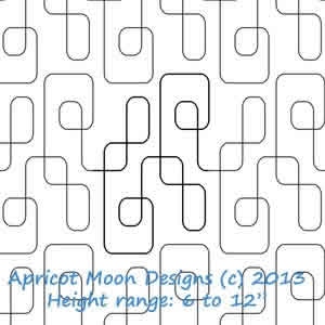 A pattern of black and white squares on a white background.