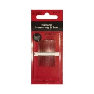 A package of needles for sewing and knitting.